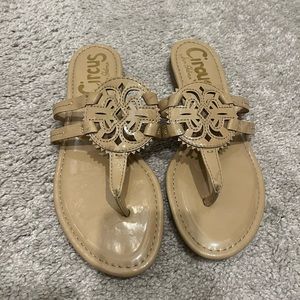 Tan Flip Flop Sandals